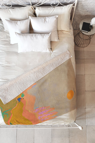 artyguava Wide Open Spaces I Fleece Throw Blanket