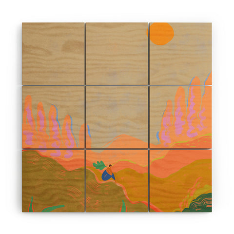 artyguava Wide Open Spaces I Wood Wall Mural