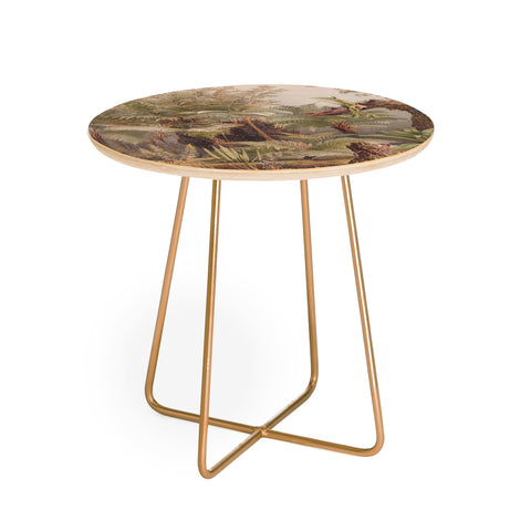 Aster Farne I Tropical Plants Round Side Table
