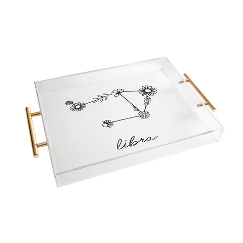 Aterk Libra Floral Constellation Acrylic Tray