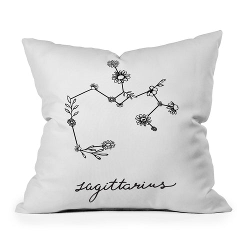 Aterk Sagittarius Constellation Outdoor Throw Pillow