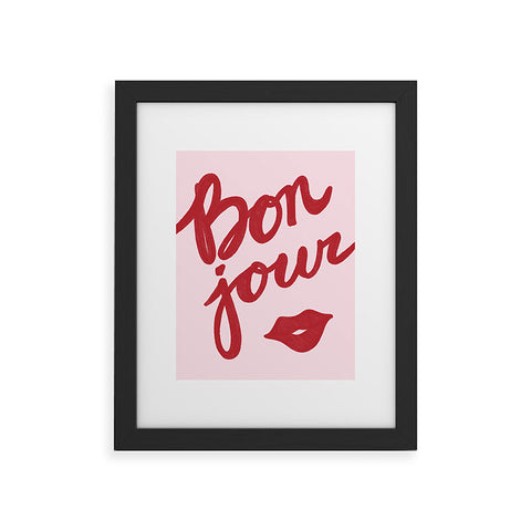 AthenesAtelier Bonjour II Framed Art Print