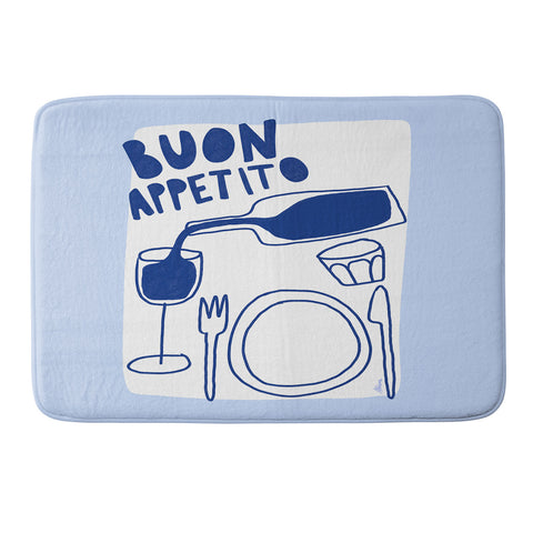 AthenesAtelier Buon Appetito Memory Foam Bath Mat