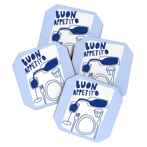 AthenesAtelier Buon Appetito Coaster Set