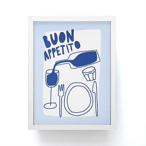AthenesAtelier Buon Appetito Framed Mini Art Print