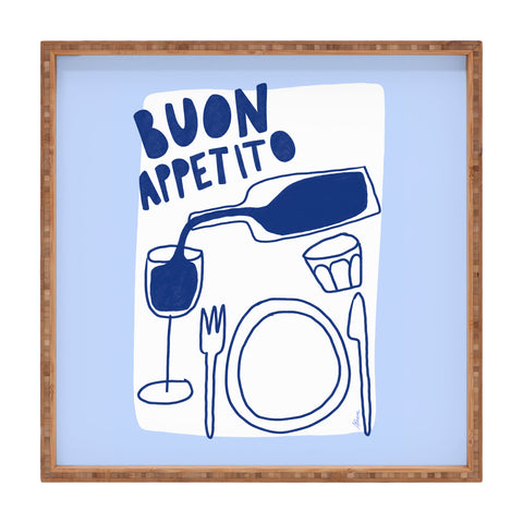 AthenesAtelier Buon Appetito Square Tray