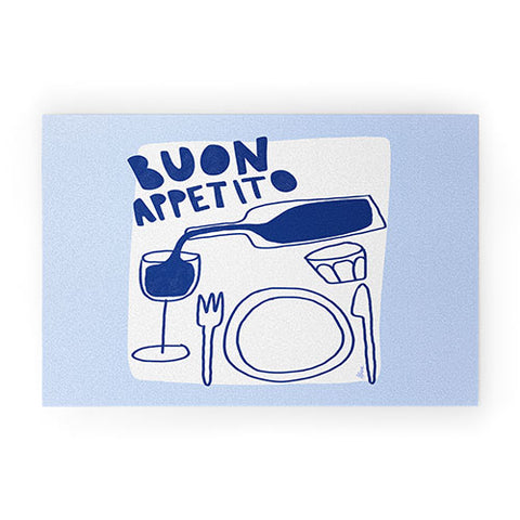 AthenesAtelier Buon Appetito Welcome Mat