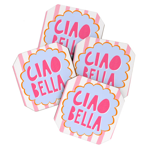 AthenesAtelier Ciao Bella I Coaster Set