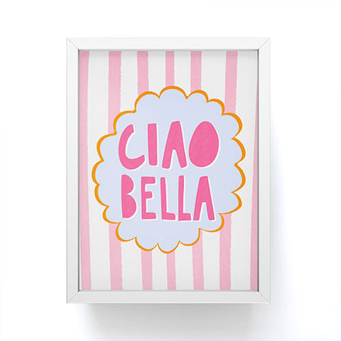 AthenesAtelier Ciao Bella I Framed Mini Art Print