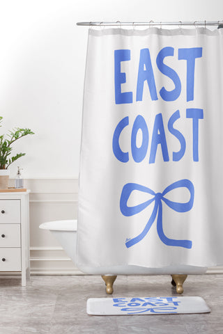 AthenesAtelier East Coast Shower Curtain And Mat