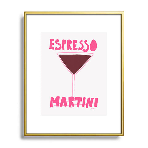 AthenesAtelier Espresso Martini II Metal Framed Art Print