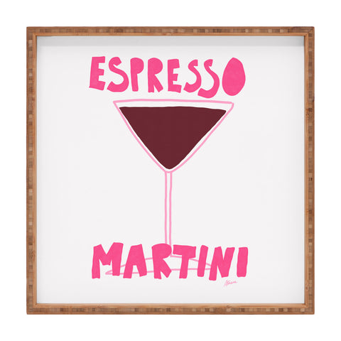 AthenesAtelier Espresso Martini II Square Tray