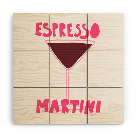 AthenesAtelier Espresso Martini II Wood Wall Mural