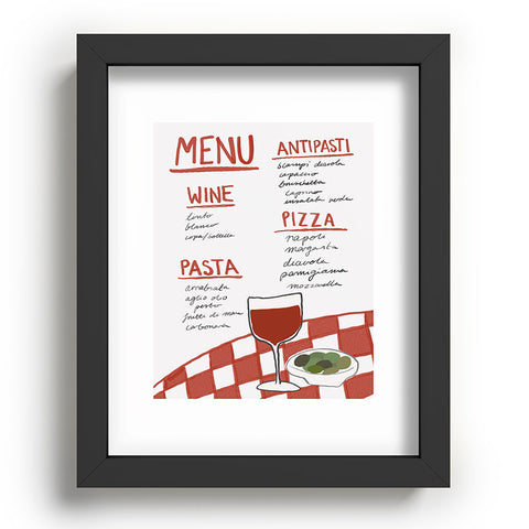 AthenesAtelier Italian Menu Recessed Framing Rectangle