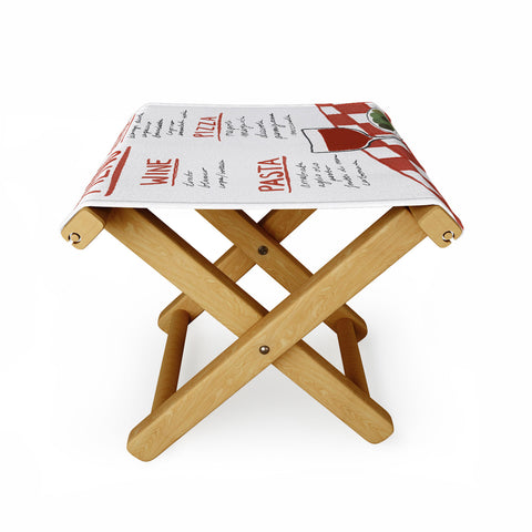 AthenesAtelier Italian Menu Folding Stool