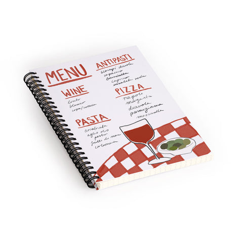 AthenesAtelier Italian Menu Spiral Notebook