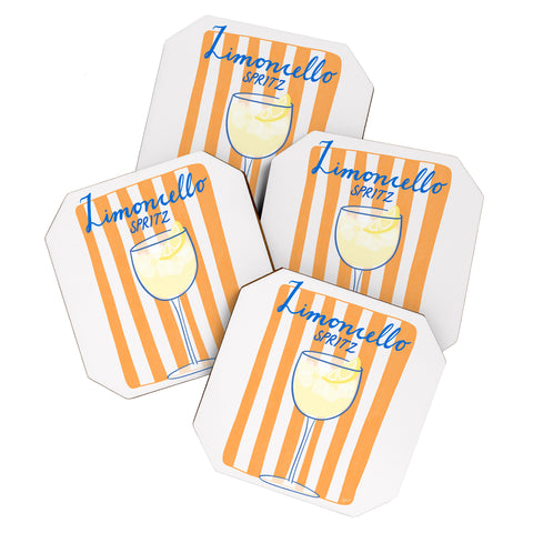 AthenesAtelier Limoncello Spritz Coaster Set