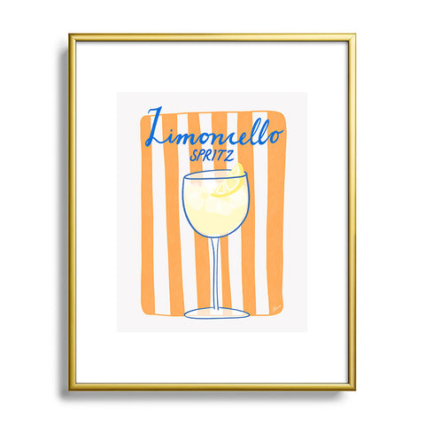 AthenesAtelier Limoncello Spritz Metal Framed Art Print