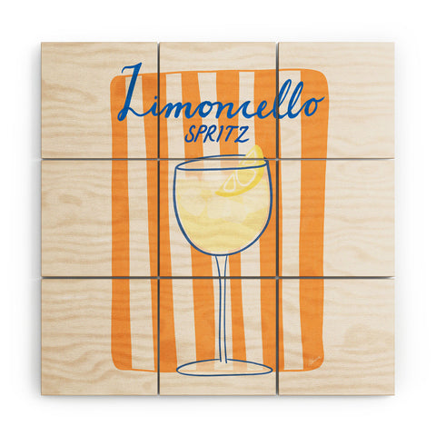 AthenesAtelier Limoncello Spritz Wood Wall Mural