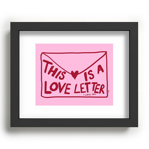 AthenesAtelier Love Letter Horizontal Recessed Framing Rectangle