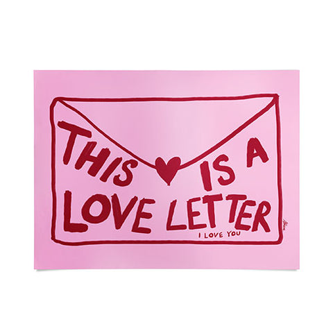 AthenesAtelier Love Letter Horizontal Poster