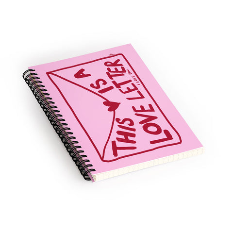 AthenesAtelier Love Letter Horizontal Spiral Notebook