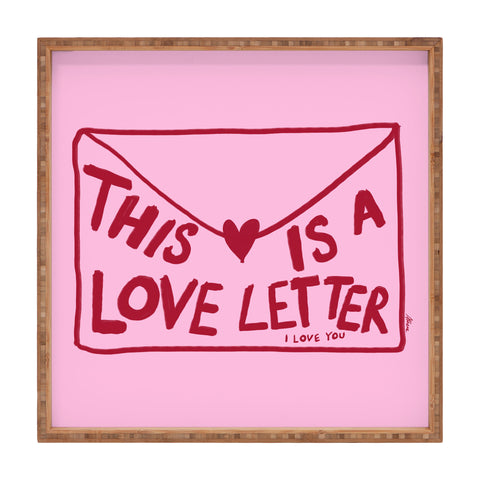 AthenesAtelier Love Letter Horizontal Square Tray