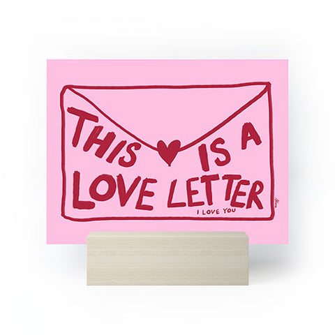 AthenesAtelier Love Letter Horizontal Mini Art Print