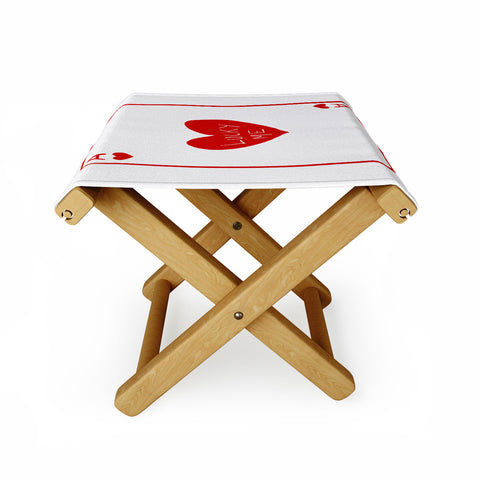 AthenesAtelier Lucky Me Playing Card Folding Stool