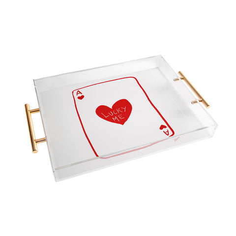 AthenesAtelier Lucky Me Playing Card Acrylic Tray