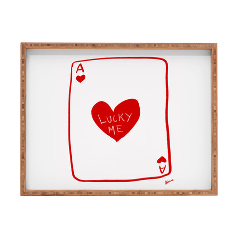 AthenesAtelier Lucky Me Playing Card Rectangular Tray