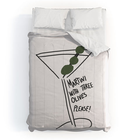 AthenesAtelier Martini Three Olives Comforter