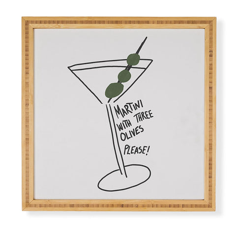 AthenesAtelier Martini Three Olives Framed Wall Art