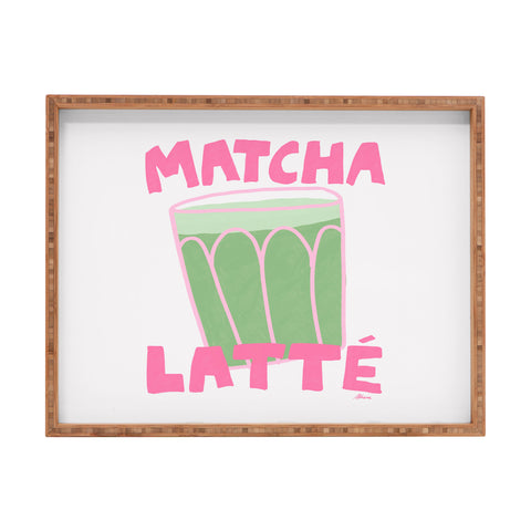 AthenesAtelier Matcha Latte Rectangular Tray