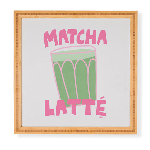 AthenesAtelier Matcha Latte Framed Wall Art