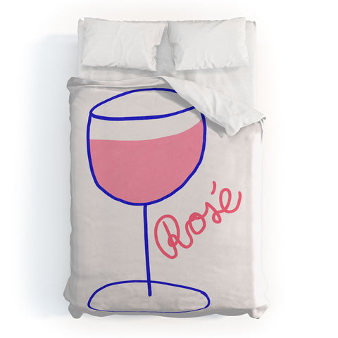 AthenesAtelier Rose Wine Duvet Cover