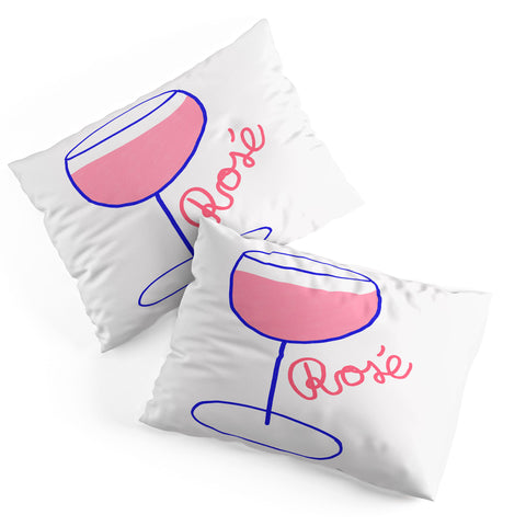 AthenesAtelier Rose Wine Pillow Shams