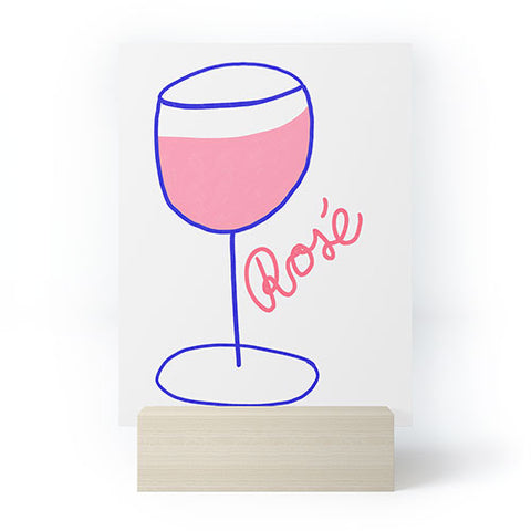 AthenesAtelier Rose Wine Mini Art Print