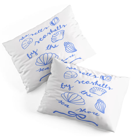 AthenesAtelier She Sells Sea Shells Coastal Pillow Shams