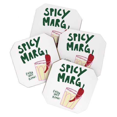 AthenesAtelier Spicy Margarita Cocktail Coaster Set