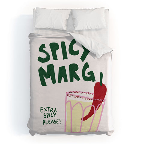 AthenesAtelier Spicy Margarita Cocktail Duvet Cover