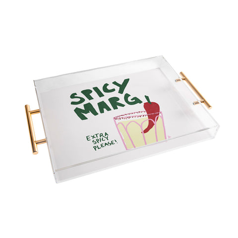 AthenesAtelier Spicy Margarita Cocktail Acrylic Tray