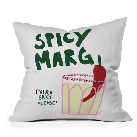 AthenesAtelier Spicy Margarita Cocktail Outdoor Throw Pillow
