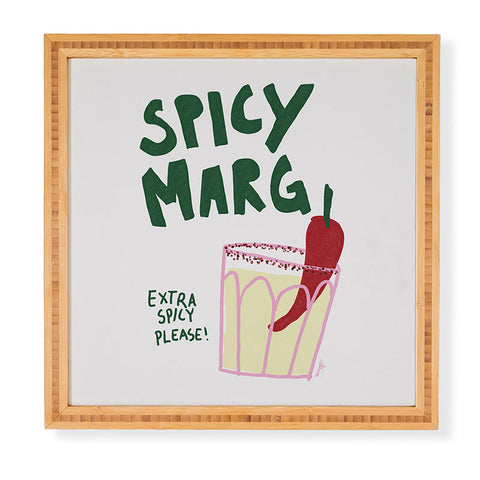 AthenesAtelier Spicy Margarita Cocktail Framed Wall Art