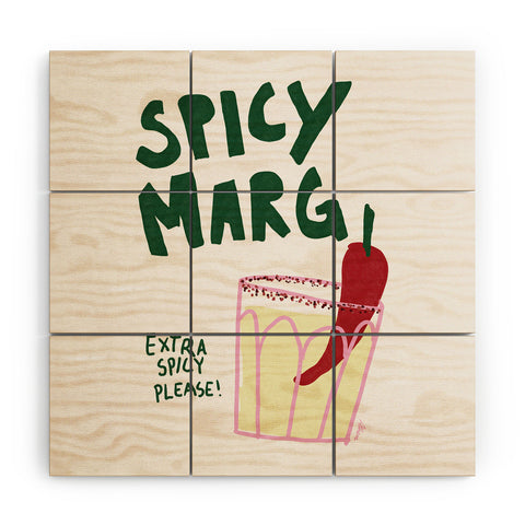 AthenesAtelier Spicy Margarita Cocktail Wood Wall Mural
