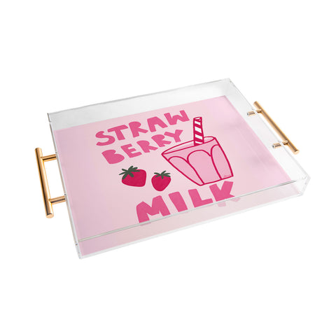 AthenesAtelier Strawberry Milk I Acrylic Tray