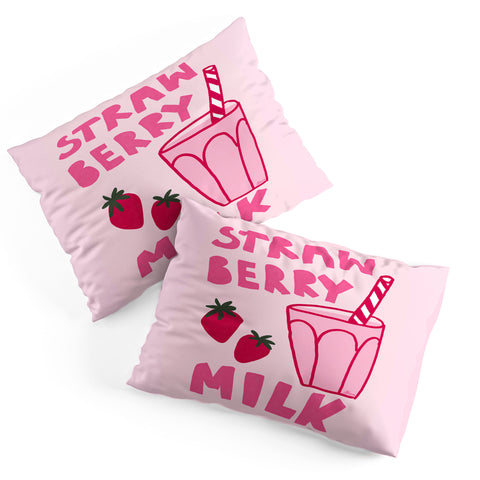 AthenesAtelier Strawberry Milk I Pillow Shams