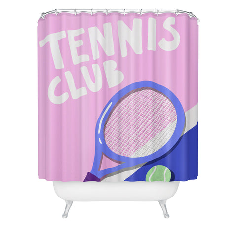 AthenesAtelier Tennis Club Shower Curtain