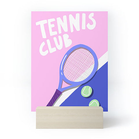 AthenesAtelier Tennis Club Mini Art Print