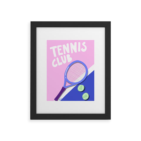 AthenesAtelier Tennis Club Framed Art Print